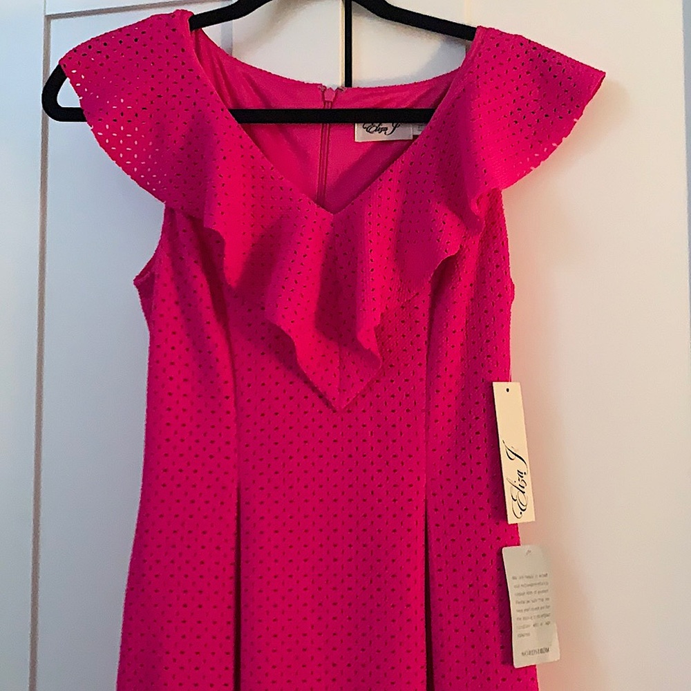 Nwt Eliza J hot pink cocktail dress size 2